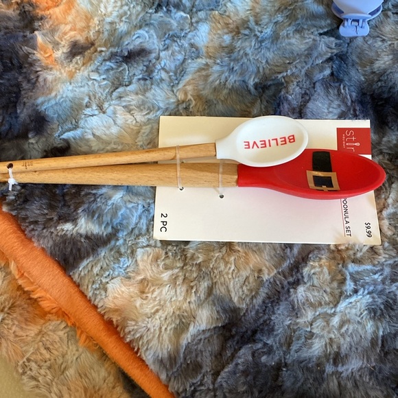 🎄2 Piece Christmas Spoon & Mini Spoon🎄Tool Set by Stir Holiday NWT - Gifts 🎁 - Picture 6 of 6